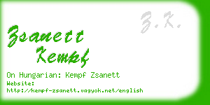 zsanett kempf business card